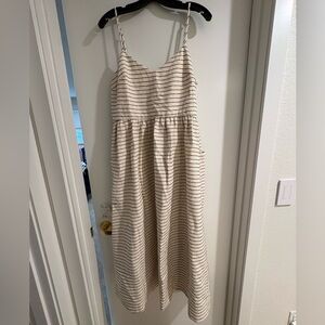 Mara Hoffman patch pocket striped dress size 10